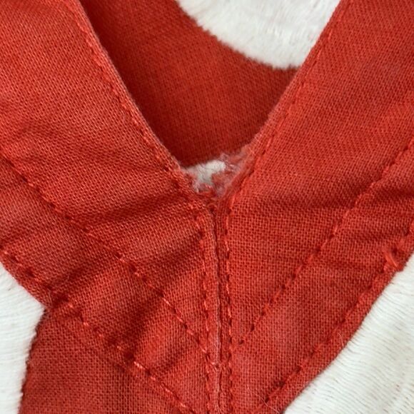 TALBOTS Woman White & Red Floral Embroidered Tunic Top Size 14W V Neck - Picture 5 of 8